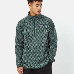 PATAGONIA Better Sweater Mens Sz XXL Green Northern Pine Quarter Zip Green EUC